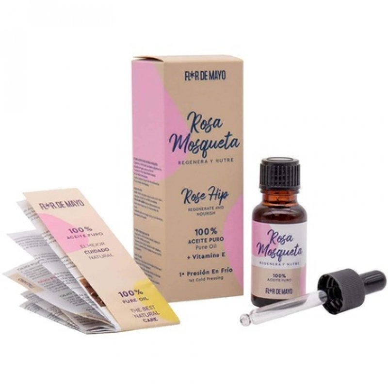 Fleur de Mayo Pure Cold Pressed Rosehip Oil Natural Moisturizer for Anti-Aging, Acne Treatment, Stretch Marks, Scars,