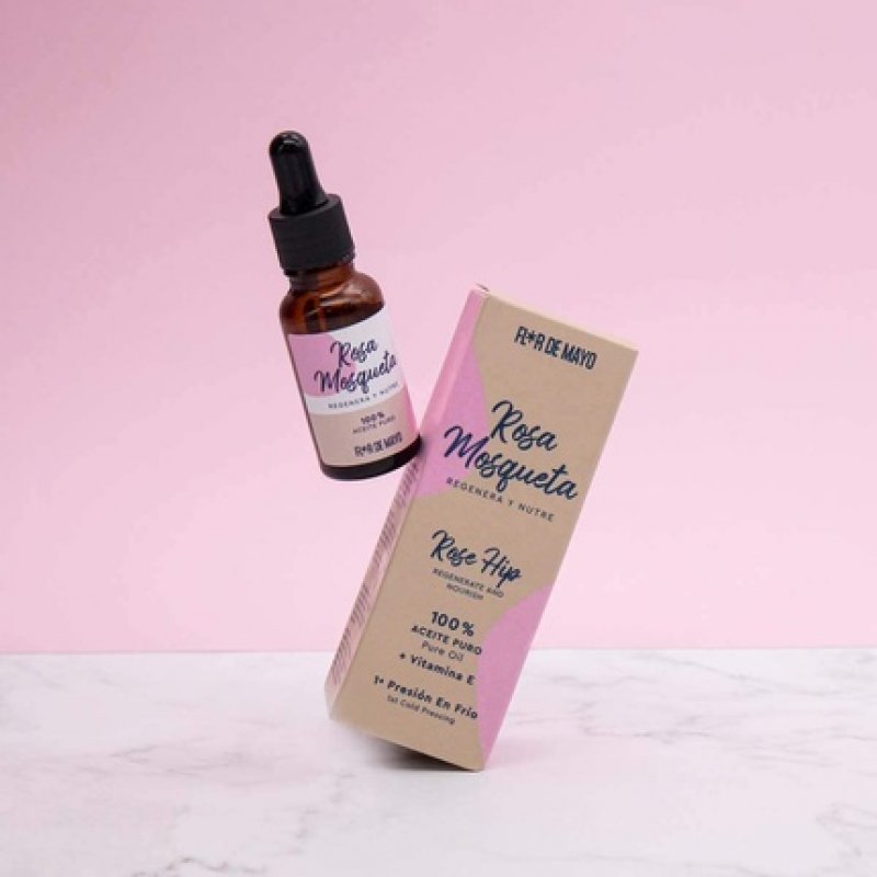 Fleur de Mayo Pure Cold Pressed Rosehip Oil Natural Moisturizer for Anti-Aging, Acne Treatment, Stretch Marks, Scars,