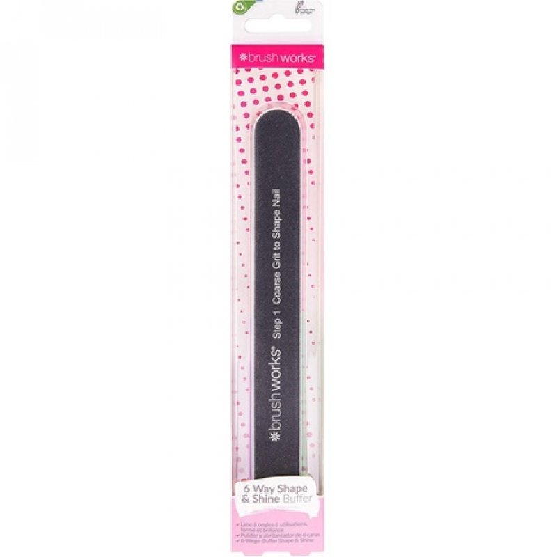Brushworks 6 Sided Nail File Shape and Shine