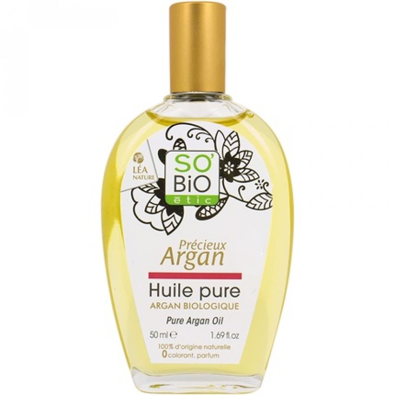 SO'BiO Etic Pure 100% Organic Argan Oil 50ml