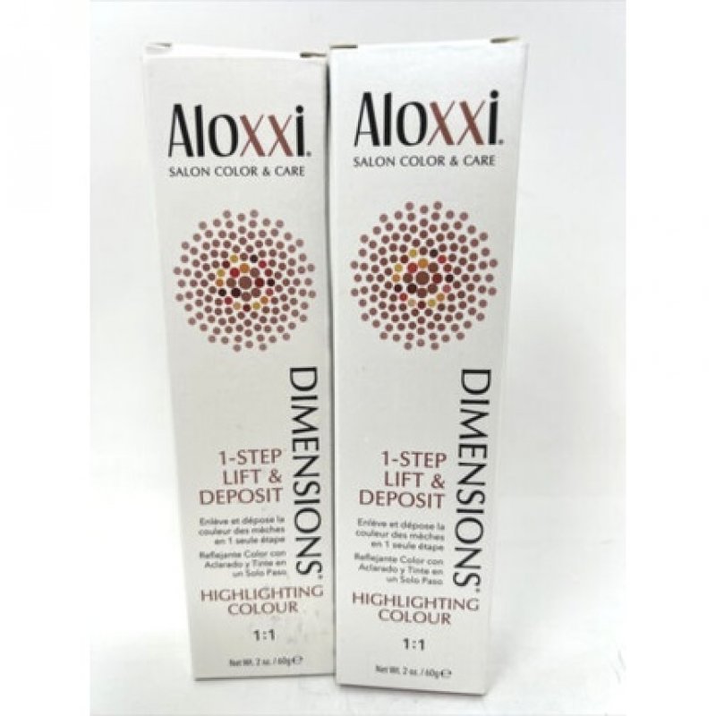 ALOXXI DIMENSIONS 1 Step Lift & Deposit Highlighting Hair Color 2 fl oz Tubes