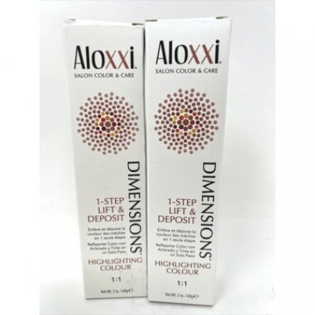 ALOXXI DIMENSIONS 1 Step Lift & Deposit Highlighting Hair Color 2 fl oz Tubes