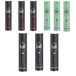 Taft Schwarzkopf Hair Spray Hair Lacquer 72h Power Volume for All Hair Types 250ml
