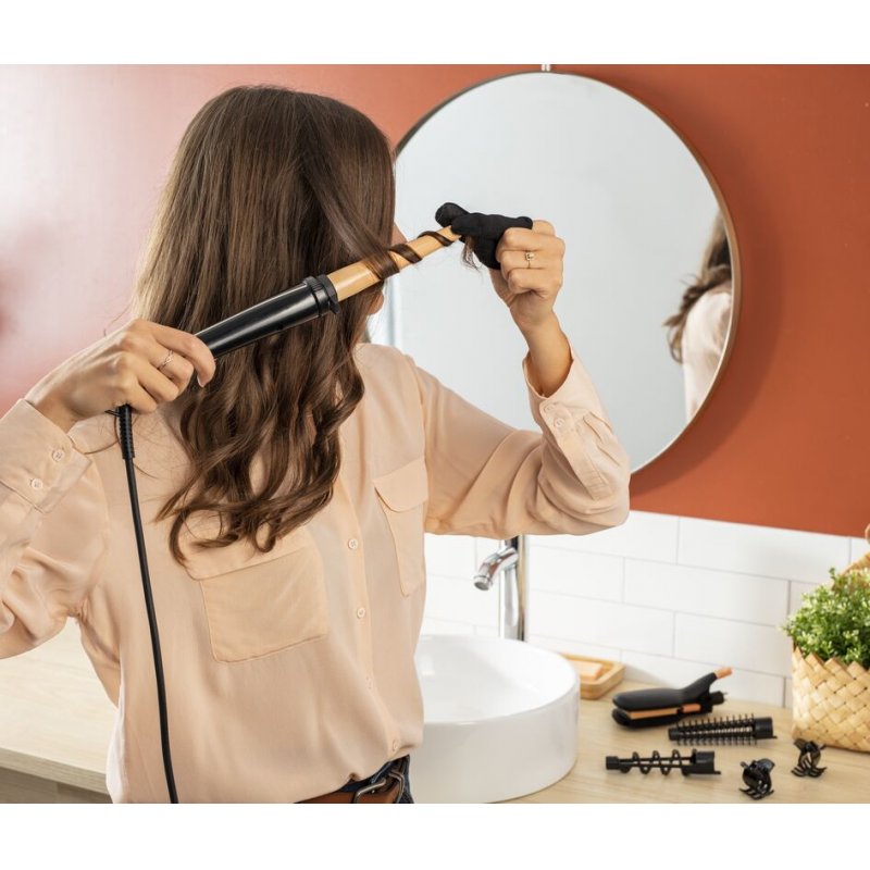 Rowenta CF4231 Infinite Looks 14-in-1 Multistyler with Ceramic Coating and Cool Tip - Black/Copper