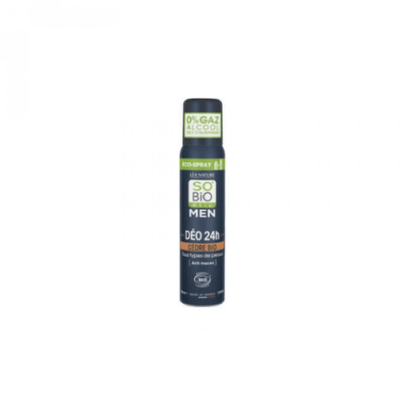 SO' BIO Eco Spray Deodorant 24h Cedar 100ml