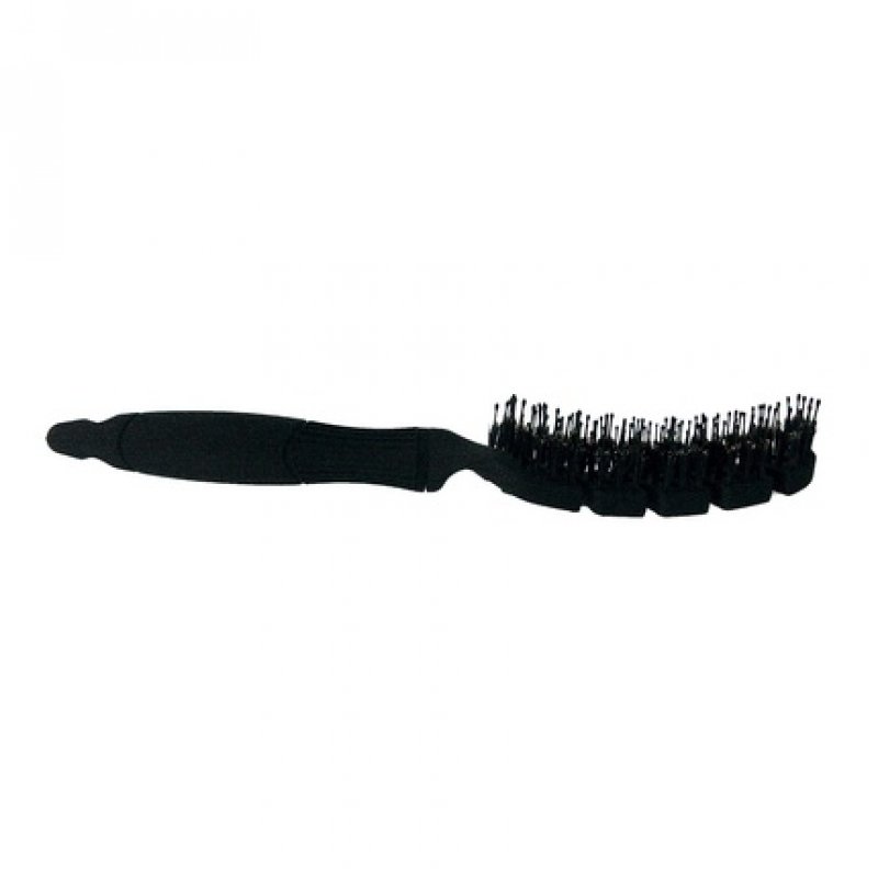 HERCULES SÄGEMANN 9148 Flexy Shape Hairbrush Flexible Gentle Natural Bristle Brush with Nylon Pins Detangling Brush
