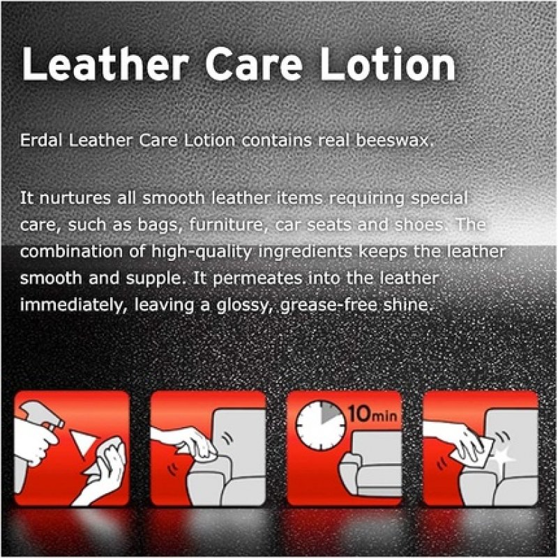 ERDAL 3075 Leather Care Lotion 500ml - All Colors