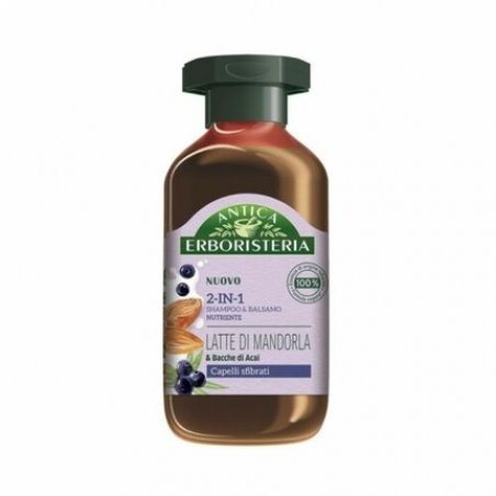 Antica Erboristeria Almond Milk and Acai 2-in-1 Restructuring Shampoo 225ml