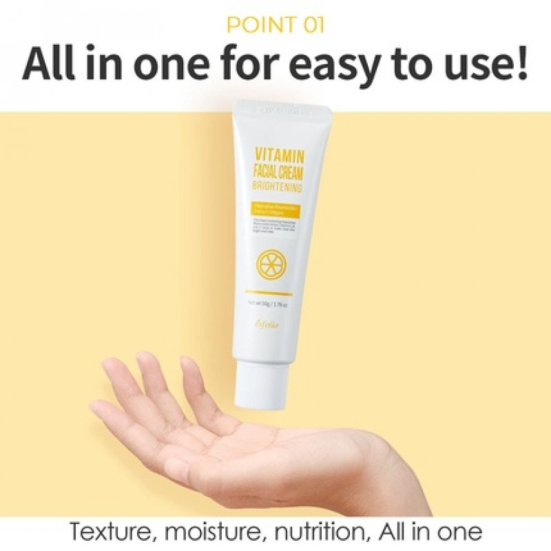 Esfolio Vitamin Facial Cream 1.76 Fl oz - Intensive Skin Care Shining Glow