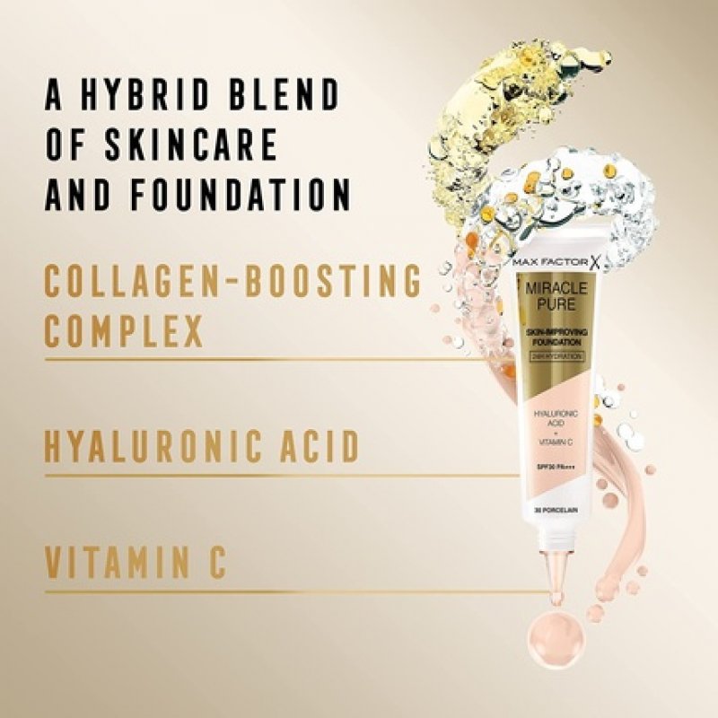 Max Factor Miracle Pure Foundation Warm Golden 76 30ml