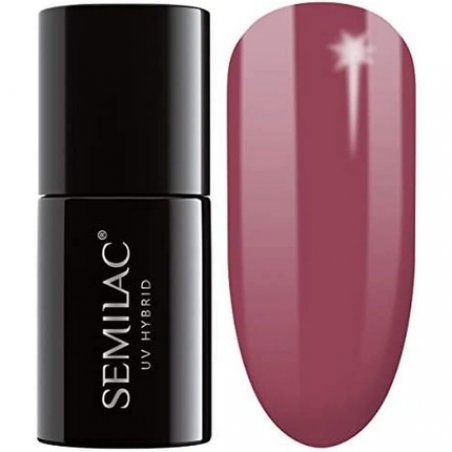 Semilac UV Nail Polish Berry Nude 005 Burgundy Red Color 7ml
