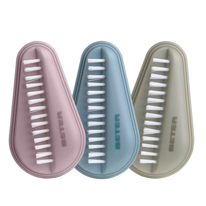Beter Double Nail Brush with Nylon Bristles