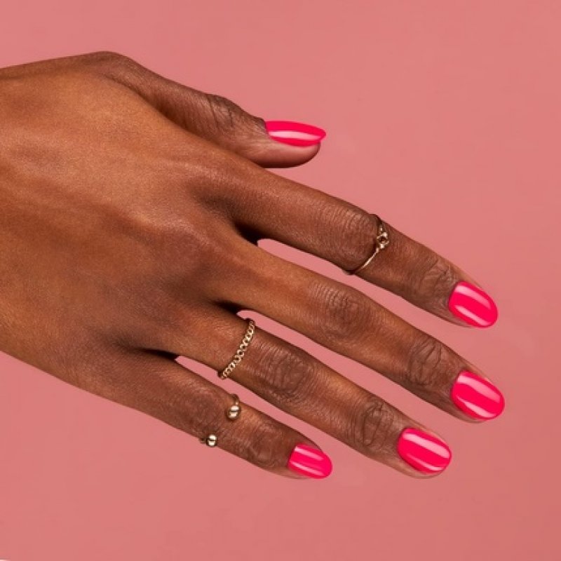 Semilac UV Nail Polish Neon Color 042 Neon Raspberry 7ml - UV LED Nail Polish for Intense and Long-Lasting Colorful