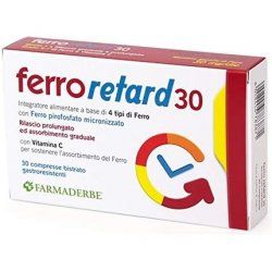 Farmaderbe Ferro Retard Dietary Supplement 30 Tablets