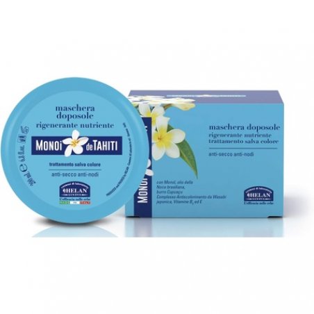 Helan Monoi de Tahiti After Sun Hair Mask Regenerating Nourishing Colour-Saving Treatment with Monoi Brazilian Walnut