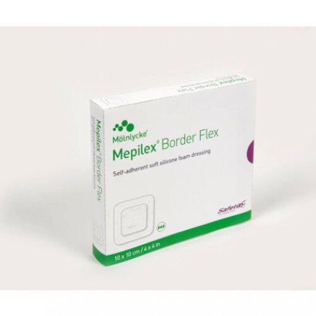 Mölnlycke Mepilex Border Flex Multi-Purpose All-in-One Foam Dressing with Safeta