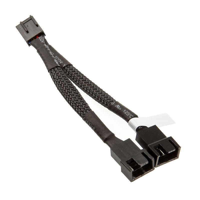 EK Water Blocks compatible EK-Cable Y-Splitter 2-Fan PWM (10cm)