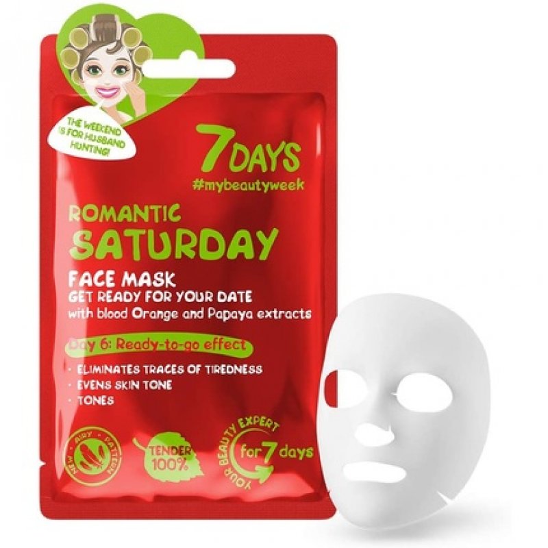 Face Sheet Mask With Blood Orange And Papaya Extracts To Eliminate Traces Of