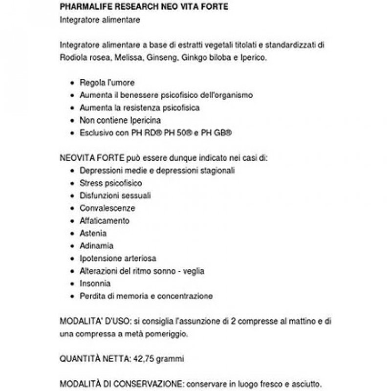 Pharmalife Neovita Forte Dietary Supplement 45 Tablets