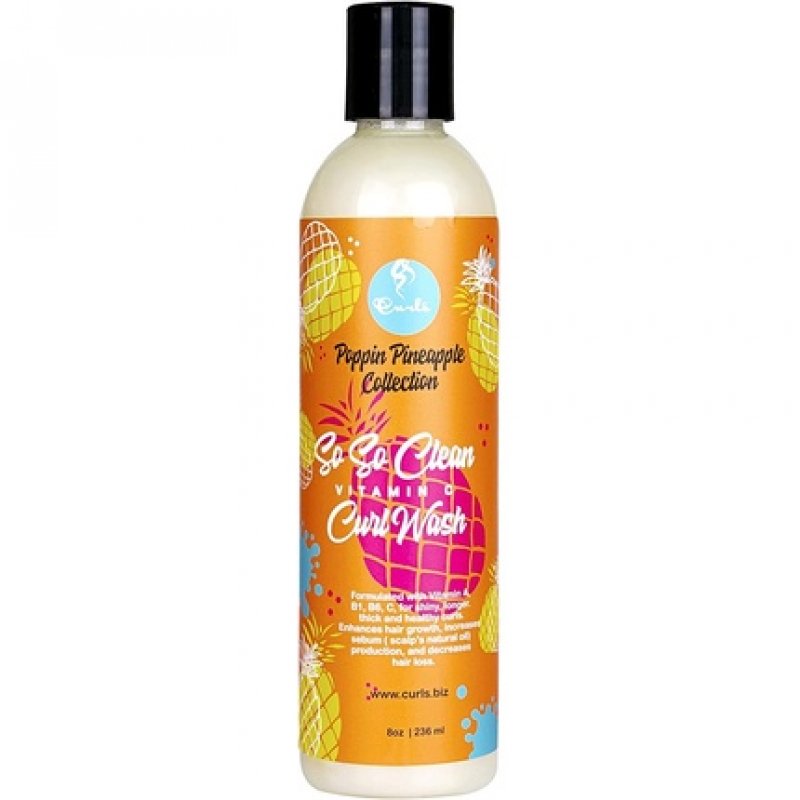 Curls Poppin Pineapple Collection So So Clean Vitamin C Curl Wash 236ml