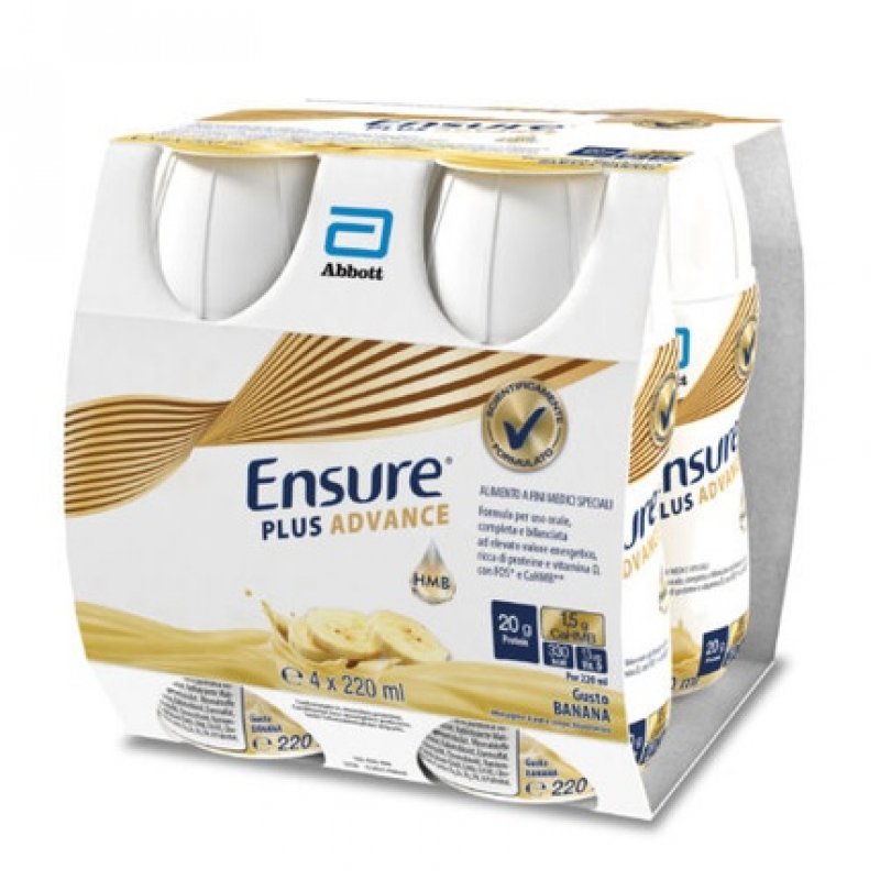 Ensure PLUS ADVANCE Banana Abbott 220ml - Pack of 4
