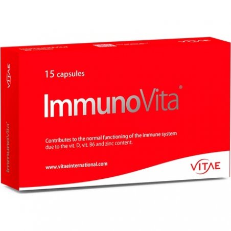 Vitae ImmunoVita Betaglucans, Vitamin D3, B6, and Zinc for Strong Immune System 15 Capsules