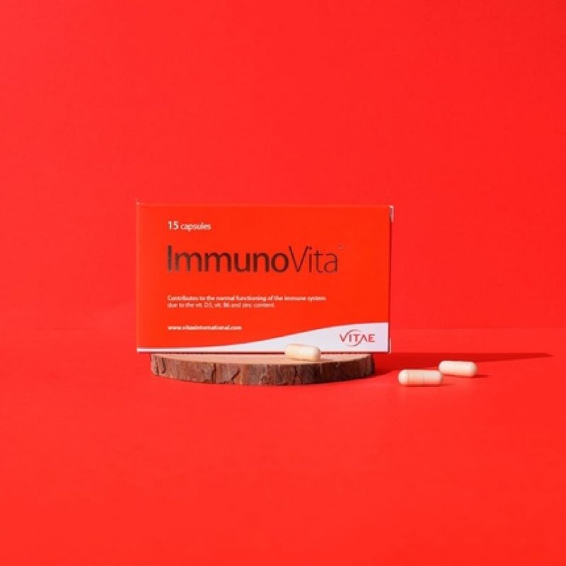 Vitae ImmunoVita Betaglucans, Vitamin D3, B6, and Zinc for Strong Immune System 15 Capsules