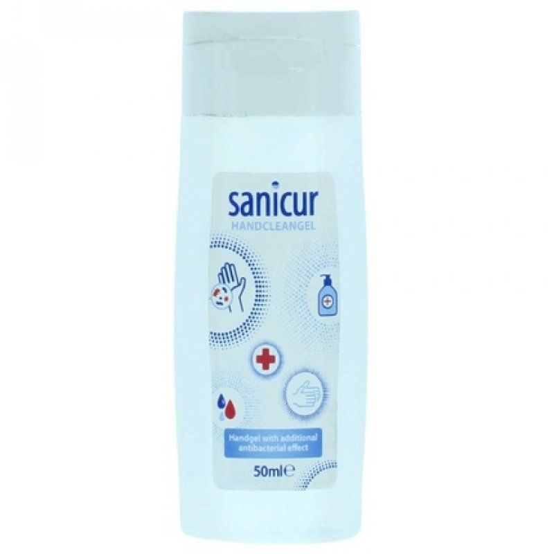 Sanicur Hand Sanitizer Clean Gel with Additional Antibacterial Effect 50ml