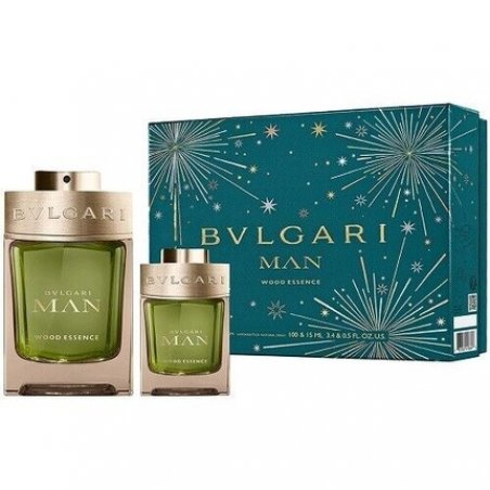Bvlgari Man Wood Essence 100ml Eau De Parfum Spray 15ml Eau De Parfum Spray Gift Set