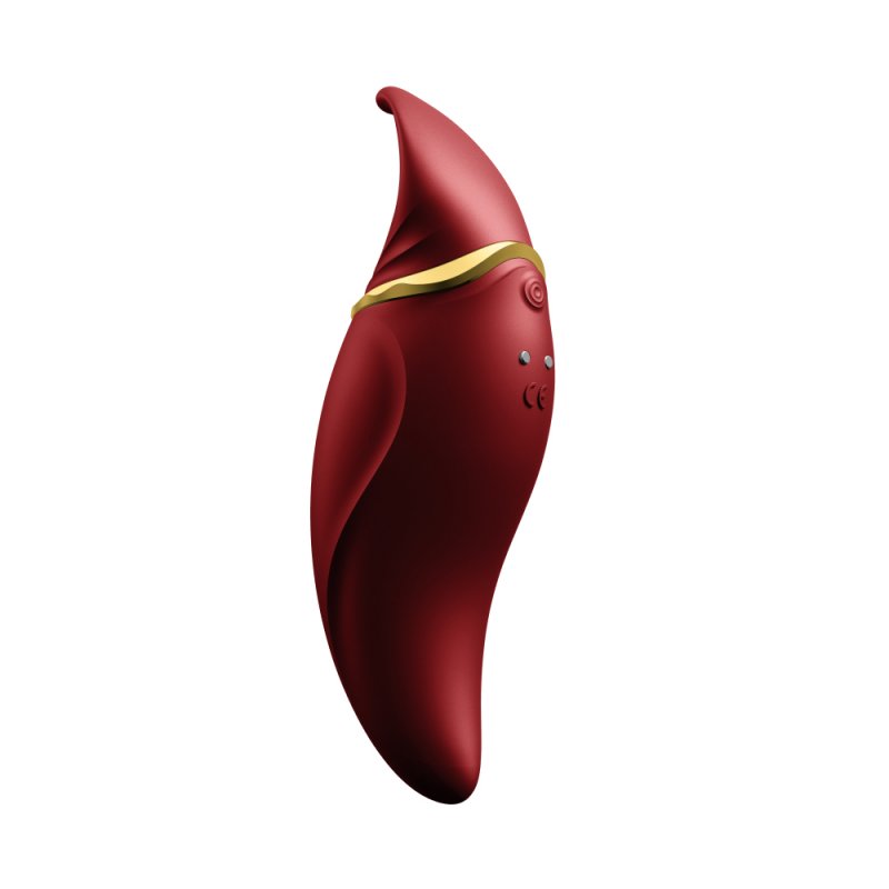 ZALO Legend HERO Silicone Clitoral Massage Device - Wine Red