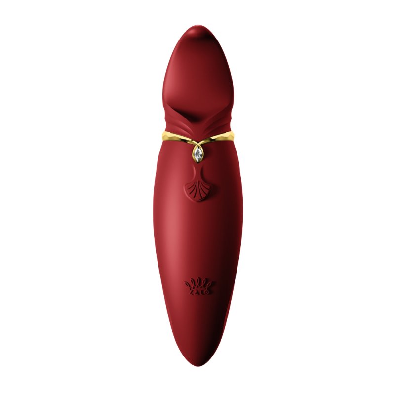 ZALO Legend HERO Silicone Clitoral Massage Device - Wine Red