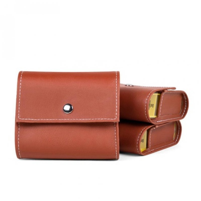 EWANTO Vegan Leather Tablet Box Pill Case with 28 Compartments for 7 Days