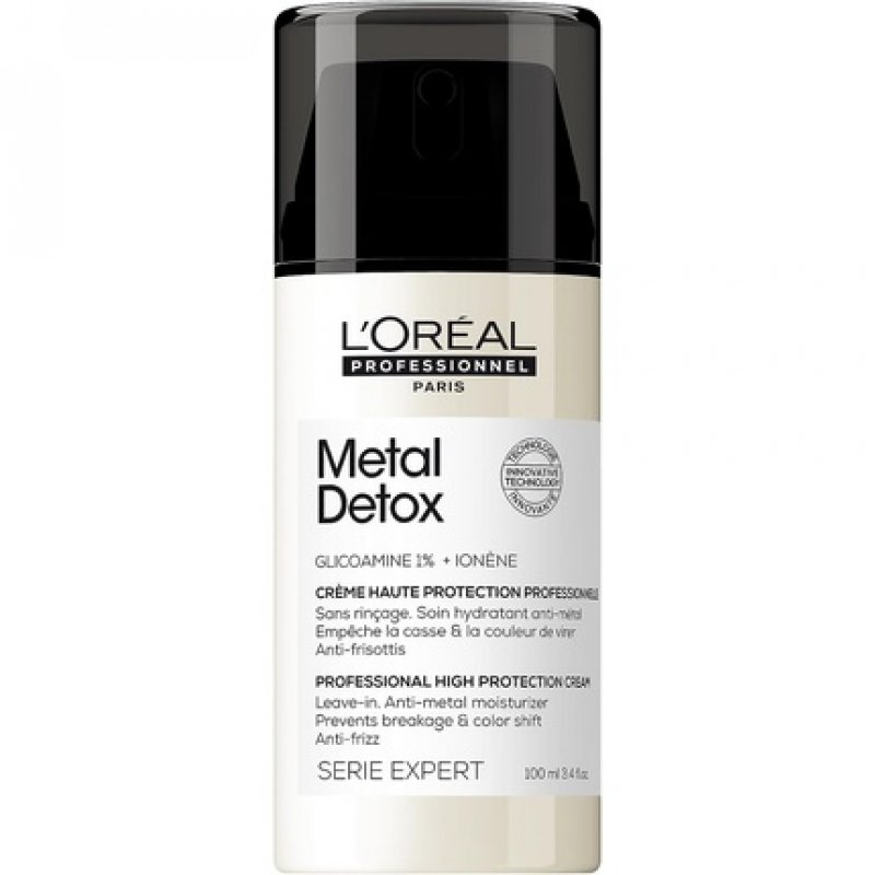 L'Oréal Professionnel Metal Detox Anti-Metal High Protection Cream Leave-In Treatment for Damaged Hair 100ml
