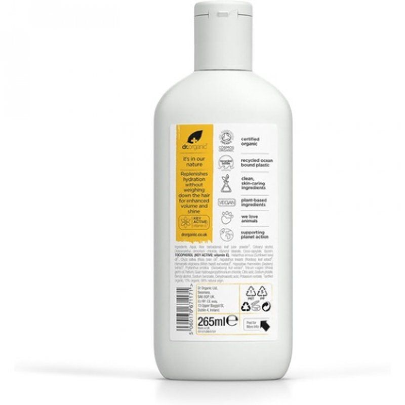 Dr Organic Vitamin E Conditioner Natural Vegan Cruelty Free Paraben & SLS Free Hydrating 265ml