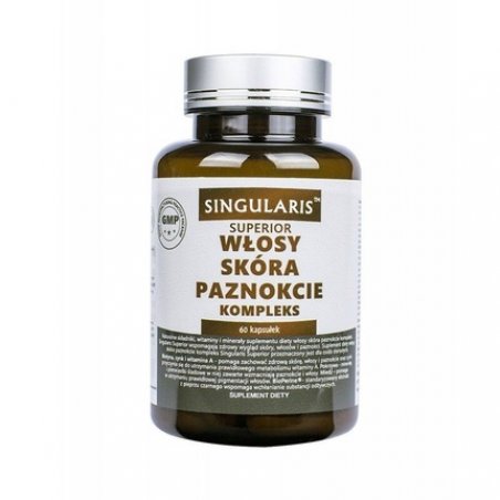 Hair Skin Nail Complex Zinc Biotin 60 Capsules - Singularis from Poland