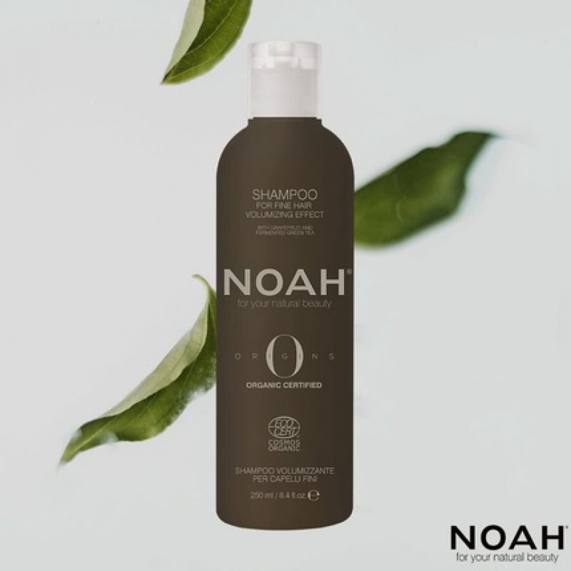 NOAH Origins COSMOS ORGANIC Volumizing Shampoo 250ml - Made in Italy - Cruelty Free Nickel Tested