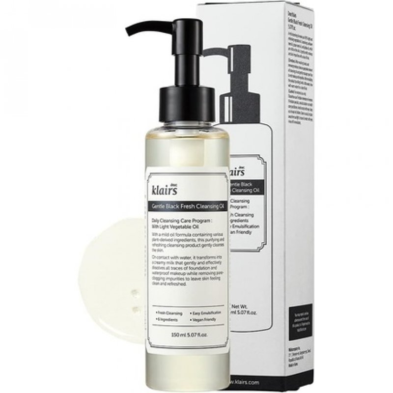 KLAIRS Gentle Black Fresh Cleansing Oil