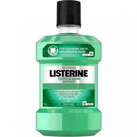 Listerine Teeth and Gum Defence Mouthwash Fresh Mint 1L