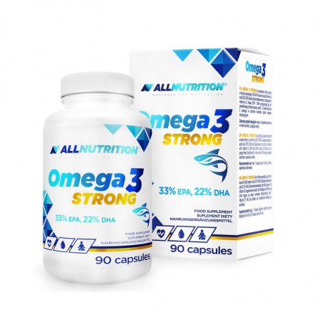 ALLNUTRITION ADEK Omega 3 Strong Dietary Supplement Supporting Healthy Blood Pressure, Vision, and Bones 90 Gel