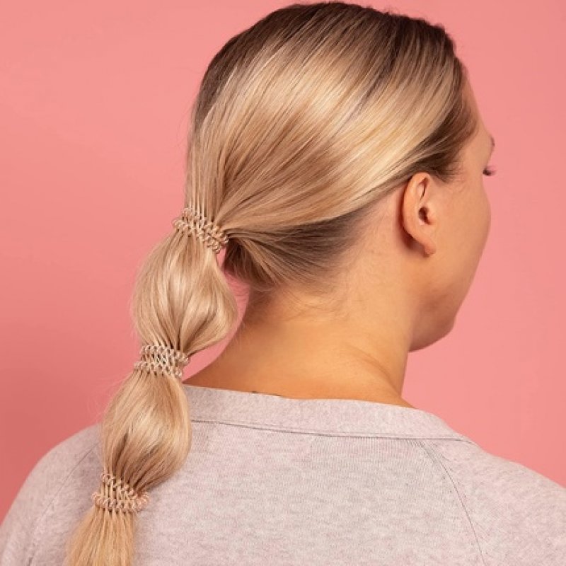 invisibobble Slim Hair Ties Bronze - Thin Hair Elastics for Girls and Women with Elegant Look and Strong Hold -