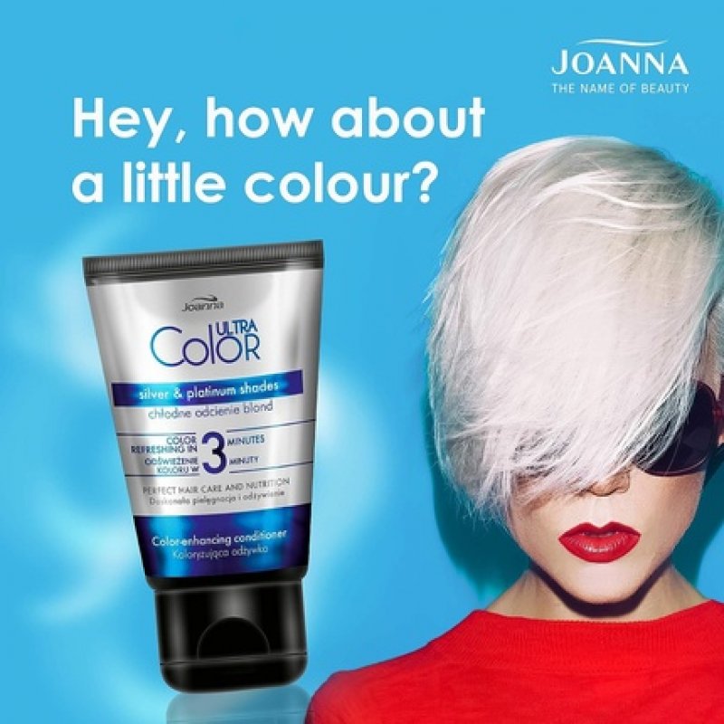 Joanna Ultra Color Silver and Platinum Color Protection Conditioner for Natural and Dyed Hair 100ml