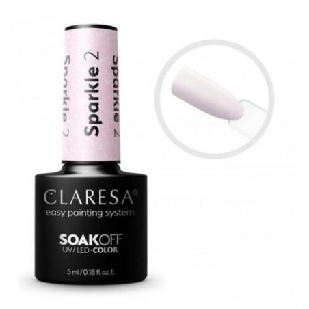 CLARESA SoakOFF UV/LED Gel Sparkle 2 5ml