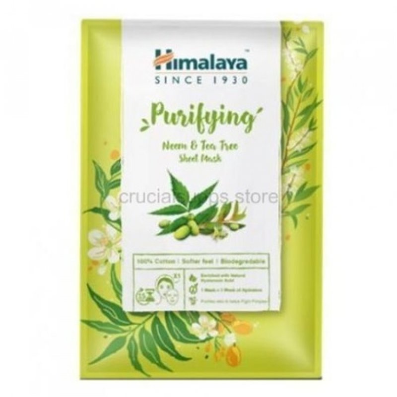 Himalaya Cleansing Mask on Fabric with Neem and Tea Tree Oil 30ml