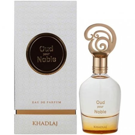 KHADLAJ Oud Pour Noble Wood Fragrance Eau De Parfum for Men 100ml