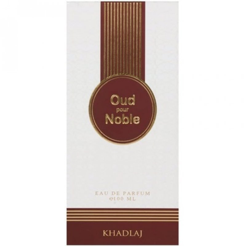 KHADLAJ Oud Pour Noble Wood Fragrance Eau De Parfum for Men 100ml