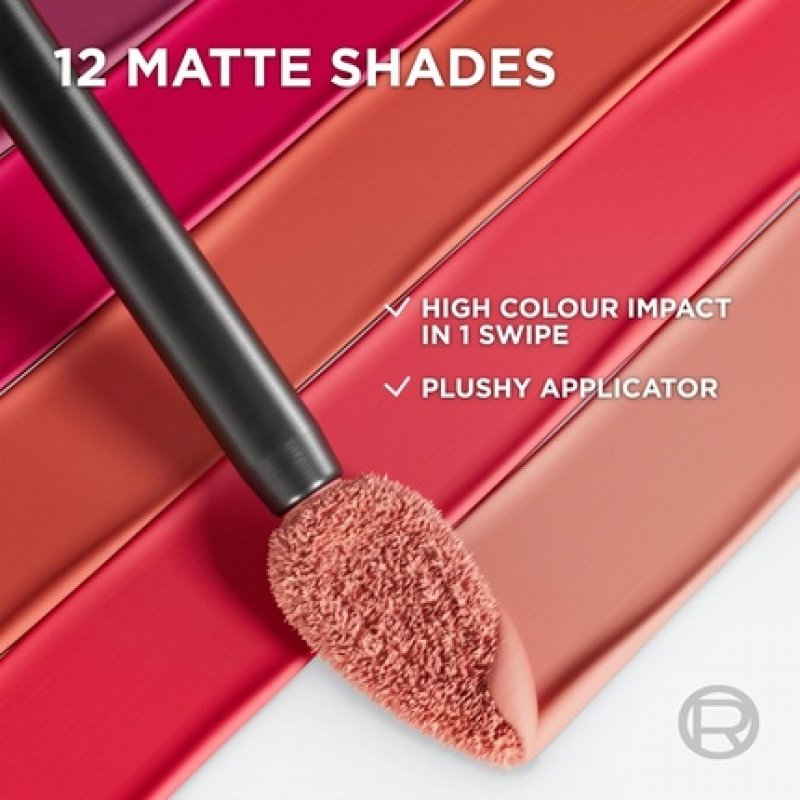 L'Oréal Paris Liquid Lipstick Intense Colour Longwear Matte Formula with Hyaluronic Acid 230 Shopping Spree