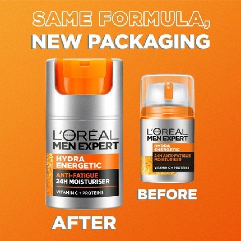 L'Oreal Men Expert Hydra Energetic Anti-Fatigue Moisturizer with Proteins and Vitamin C 50ml