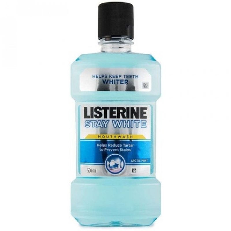 Listerine Stay White Arctic Mint Mouthwash For White Teeth 500 ml