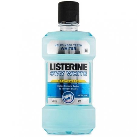Listerine Stay White Arctic Mint Mouthwash For White Teeth 500 ml