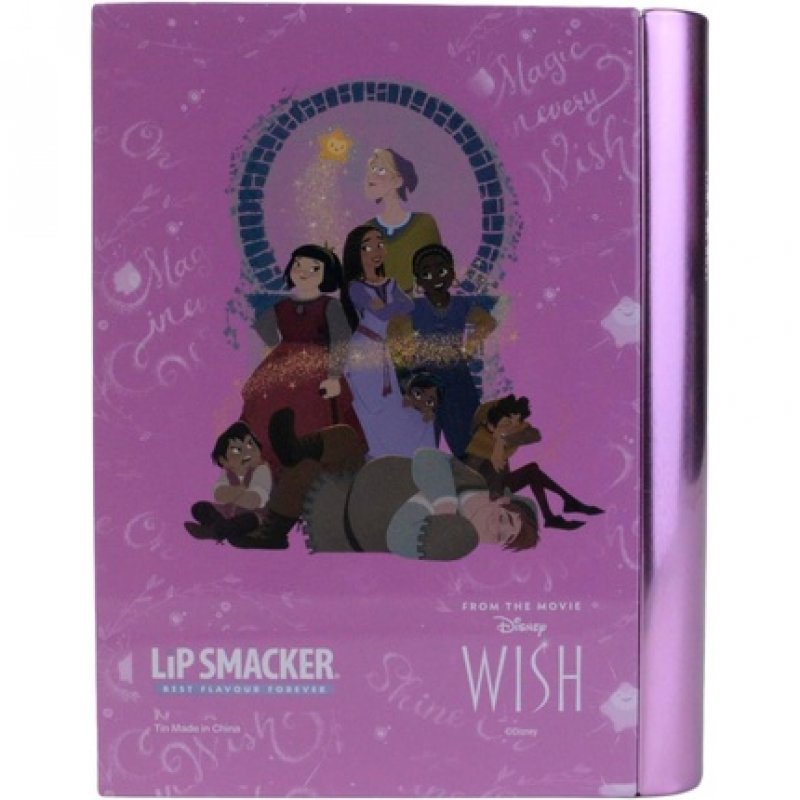 Lip Smacker Wish Book Tin Disney Wish-Inspired Beauty Book with Lipsticks, Shimmer Creams, Nail Polishes and Beauty